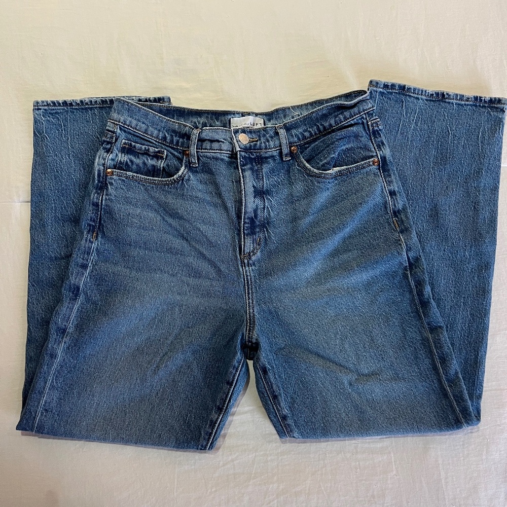 Loft High Rise Straight Leg Jeans